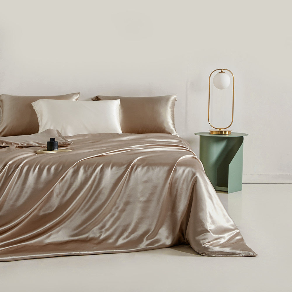 Seidenbettbezug - Café
