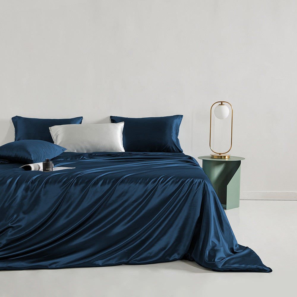 Seidenbettbezug Navy - 22MM