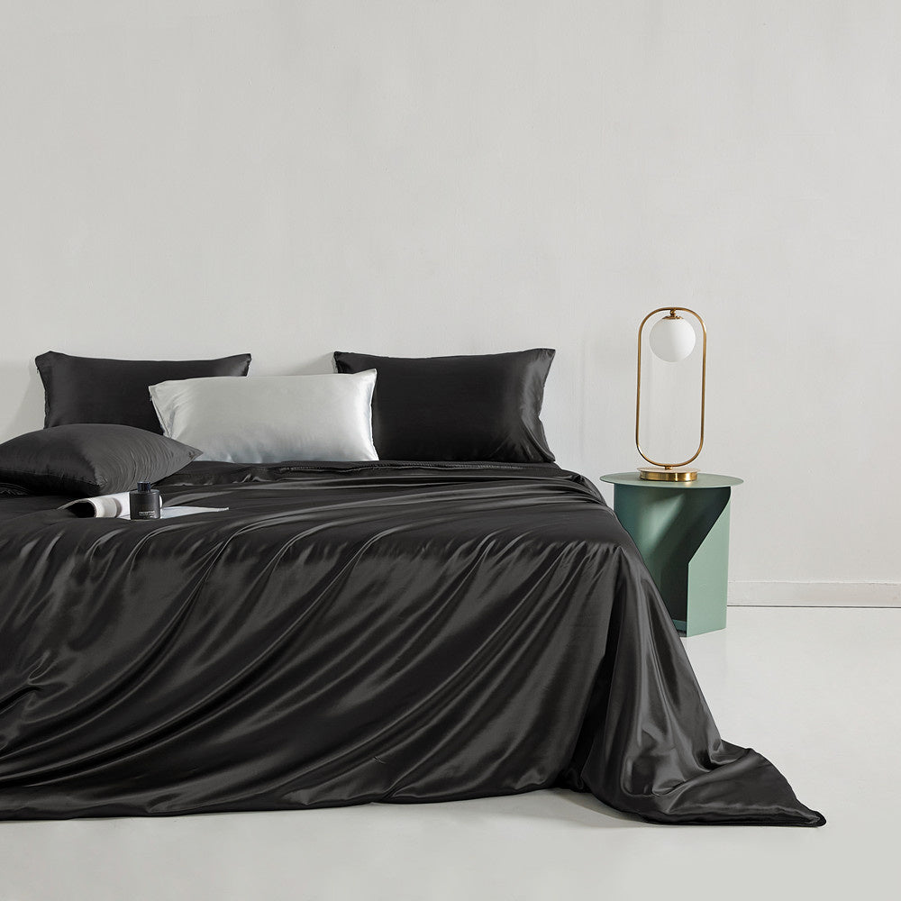 Seidenbettbezug Schwarz - 22MM