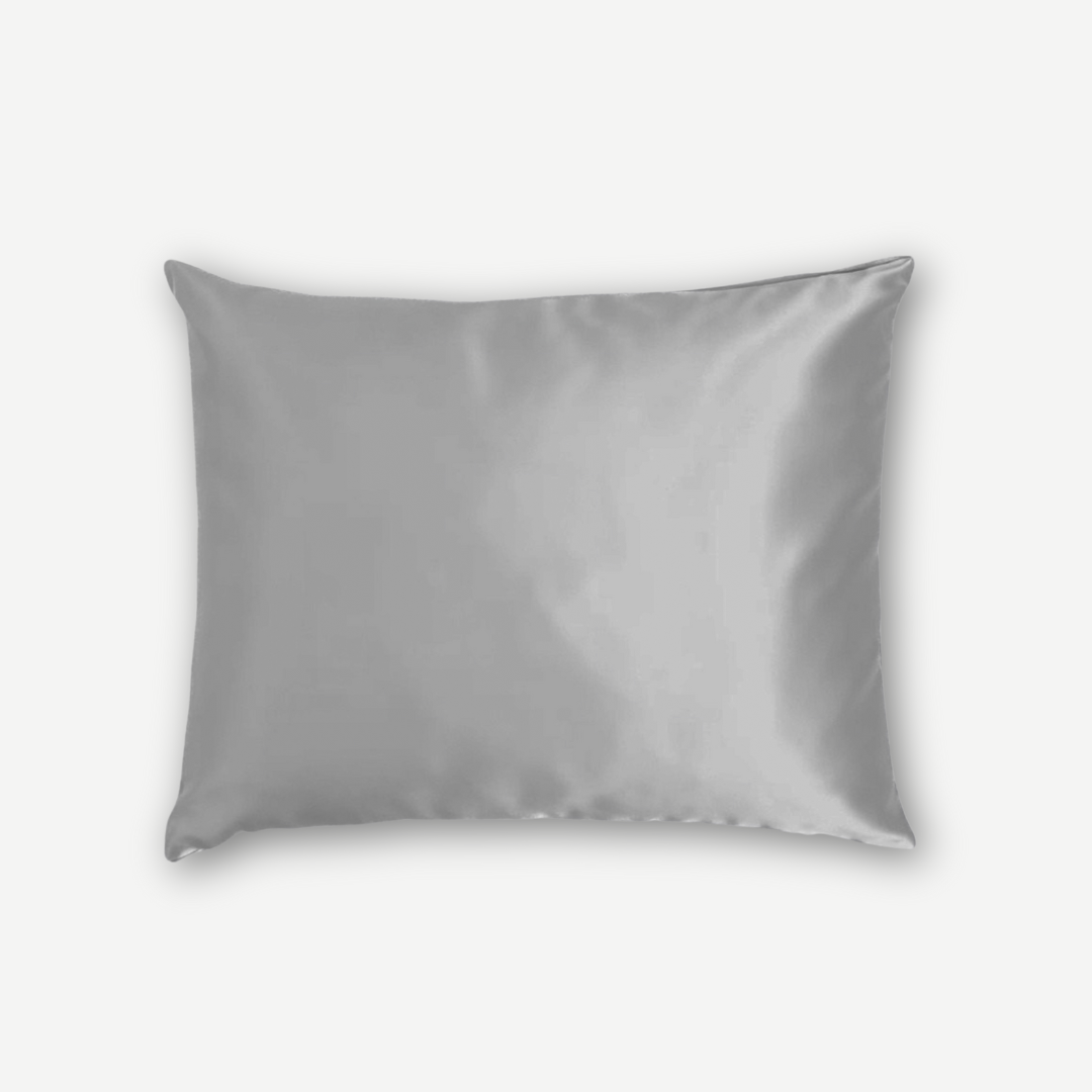 Seidenkissenbezug Mondlicht (Hellgrau) - 22mm Satin