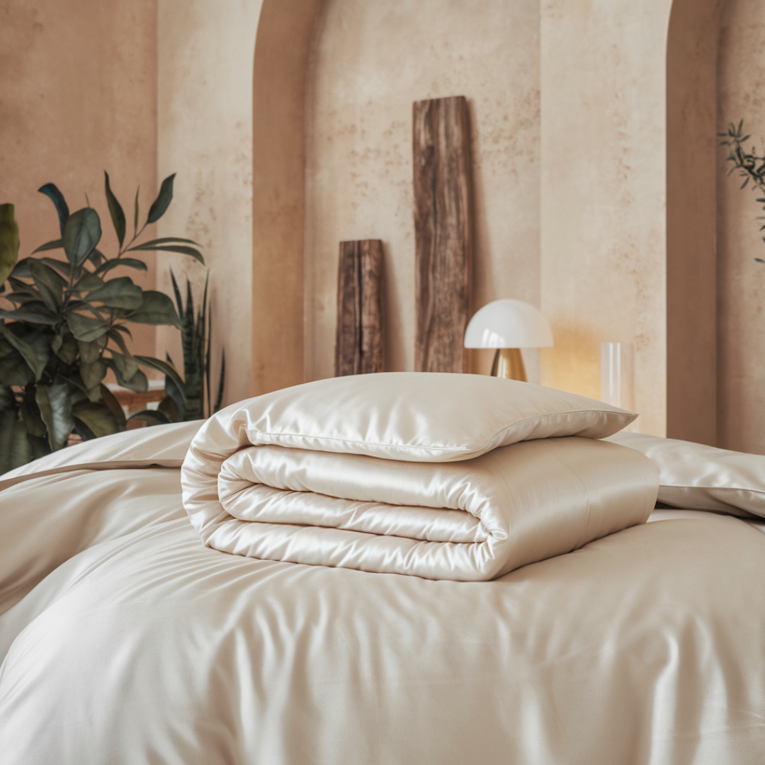 Seiden-Sommerdecke Serene extra dünn (100g/m2) - Seidenbezug