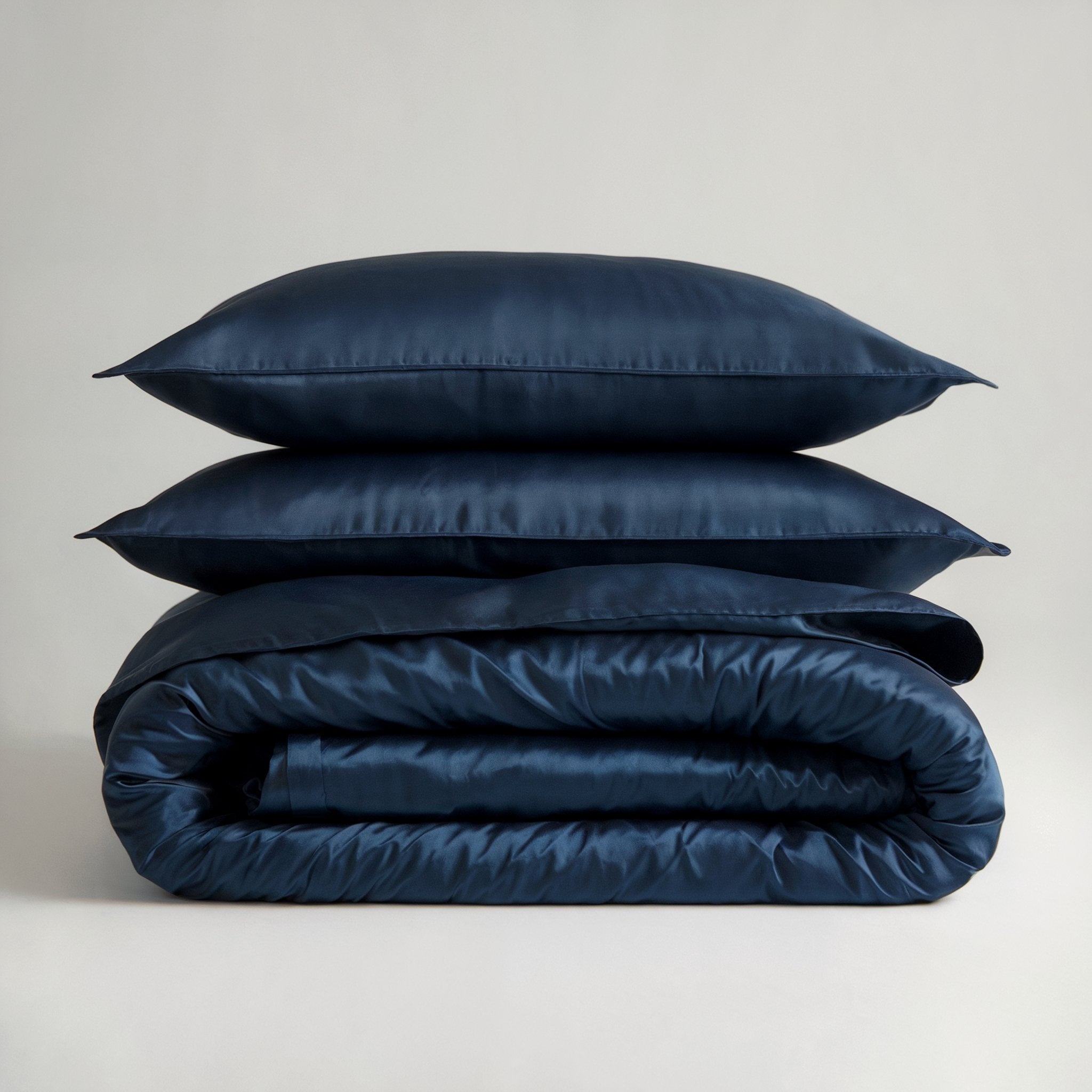 Seidenbettbezug Navy - 22MM
