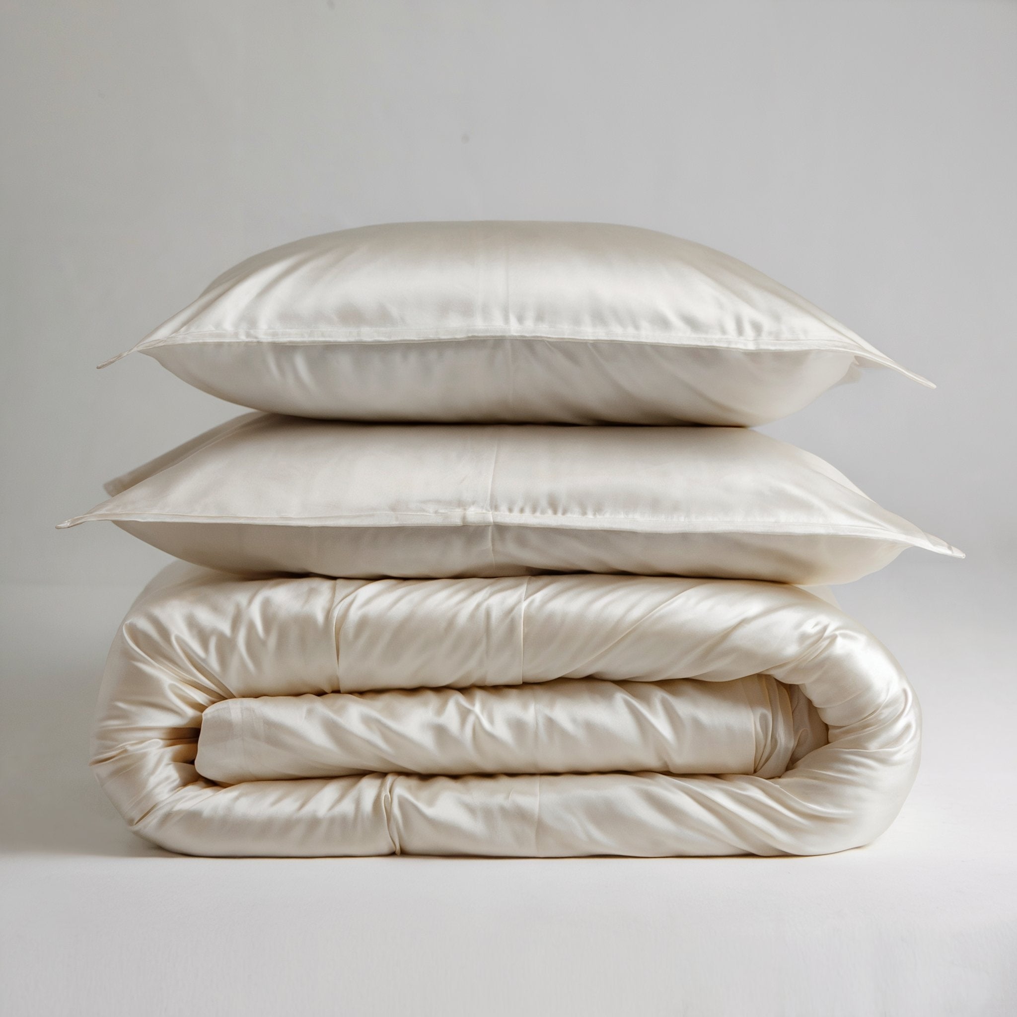 Seidenbettbezug Elfenbein - 22MM