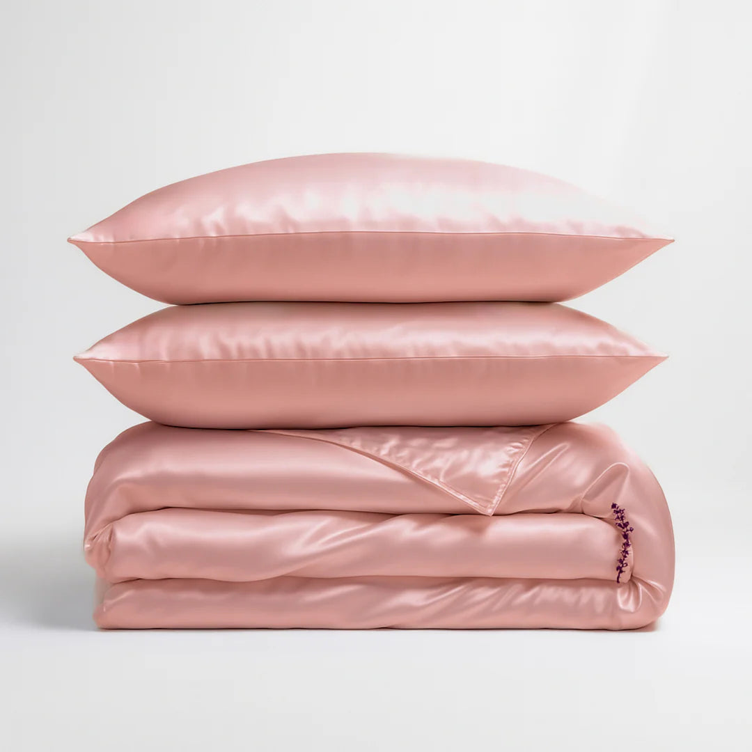 Seidenbettbezug Rosé Gold - 22MM