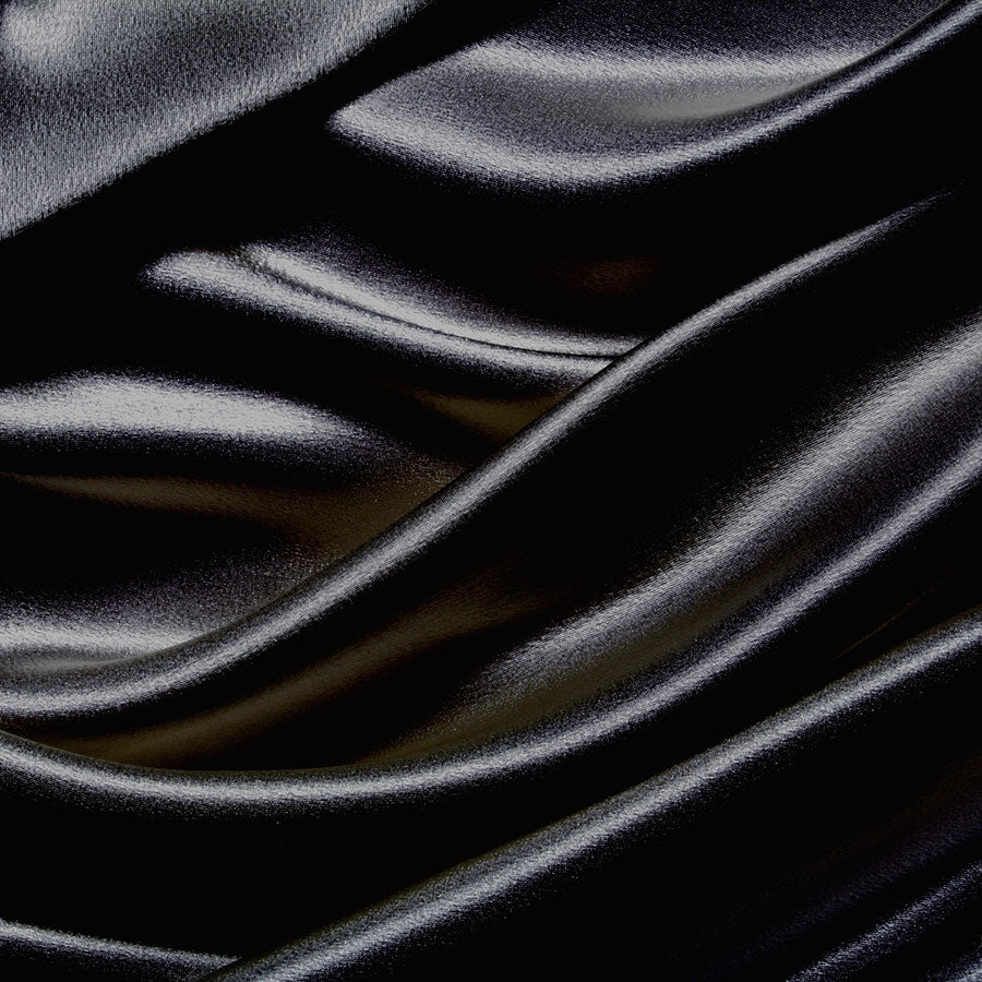 100% Seidenlaken Schwarz - 22MM