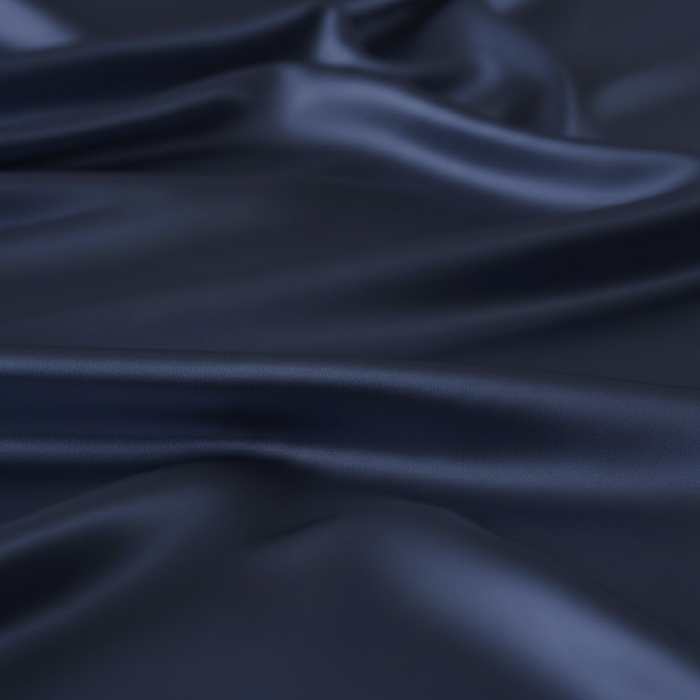 Seiden Ober-Laken Deep Ocean - 22MM