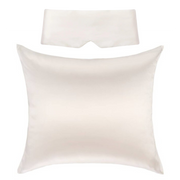 Perfektes Schlafset Elfenbein - Kissenbezug & Schlafmaske