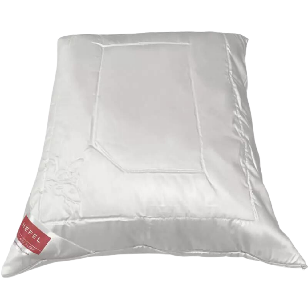 Hefel Pure Silk Kissen - PES Füllung & Seidenbezug (Set von 2 Kissen)