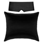 Perfektes Schlafset Schwarz - Kissenbezug & Schlafmaske