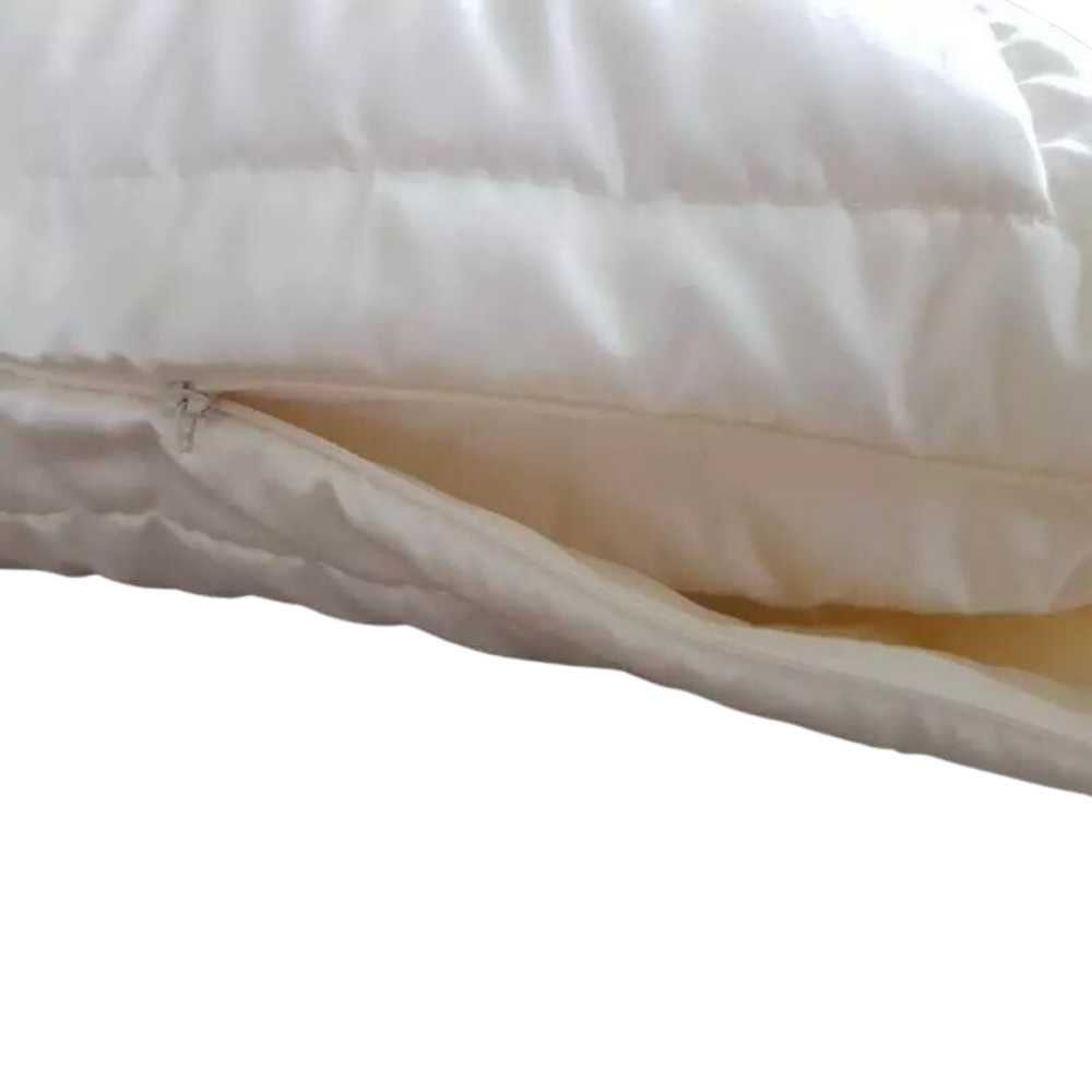 Hefel Pure Silk Kissen - PES Füllung & Seidenbezug (Set von 2 Kissen)