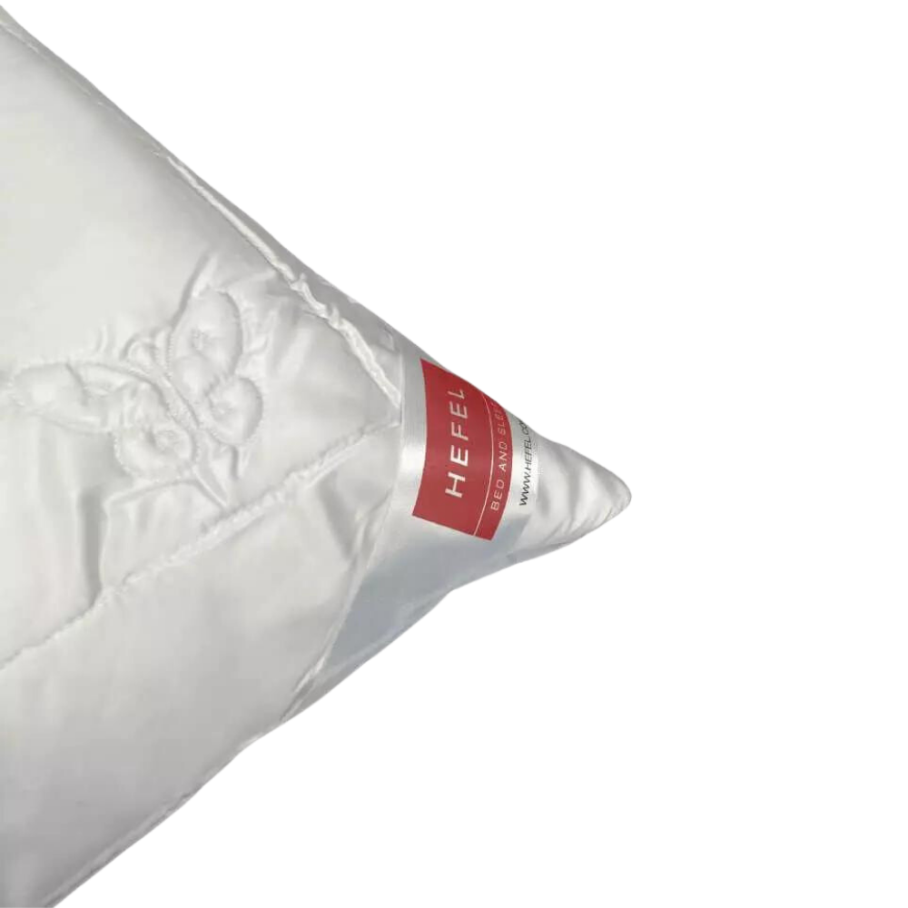 Hefel Pure Silk Kissen - PES Füllung & Seidenbezug (Set von 2 Kissen)