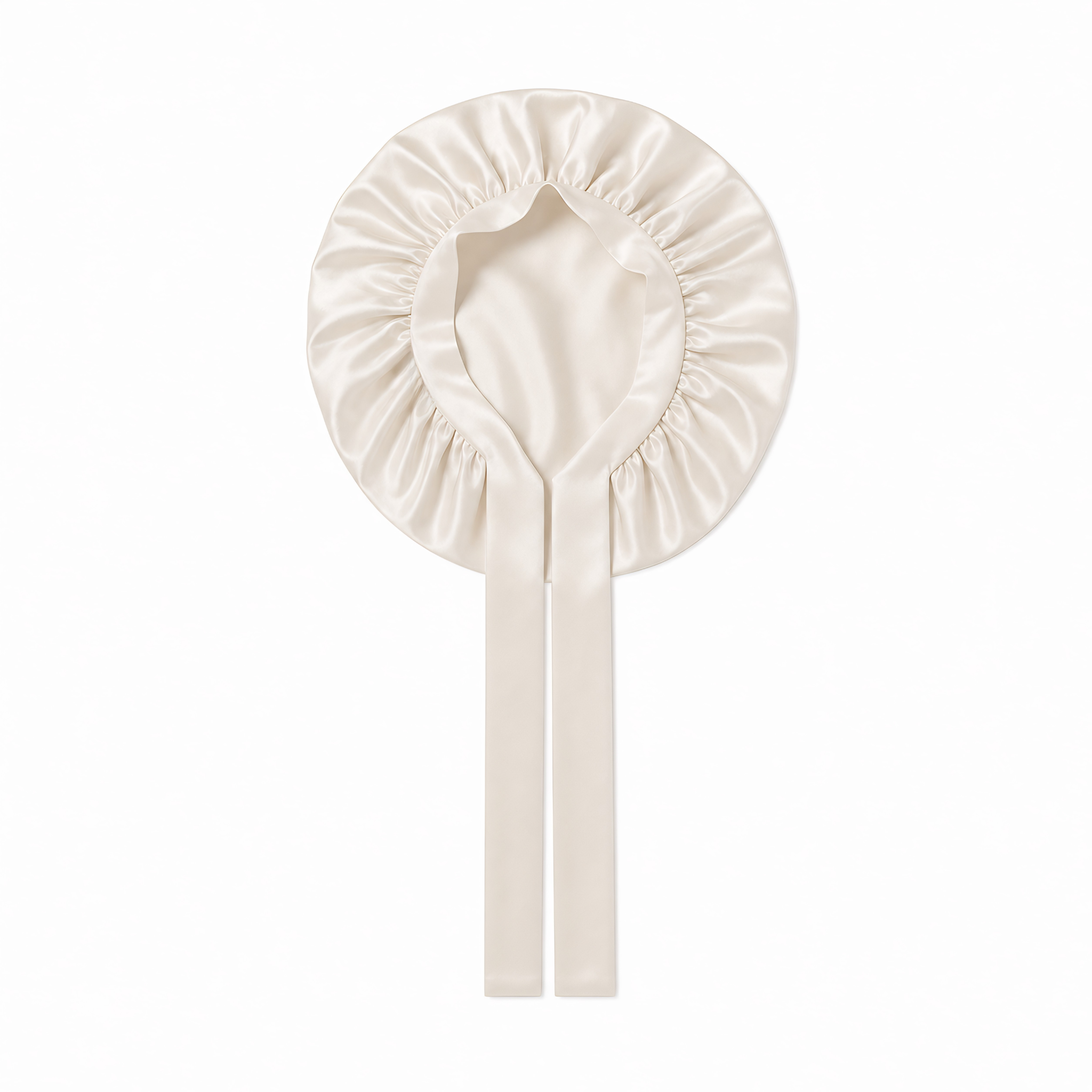 Ribbon Seidenhaube Cloud White - 19MM