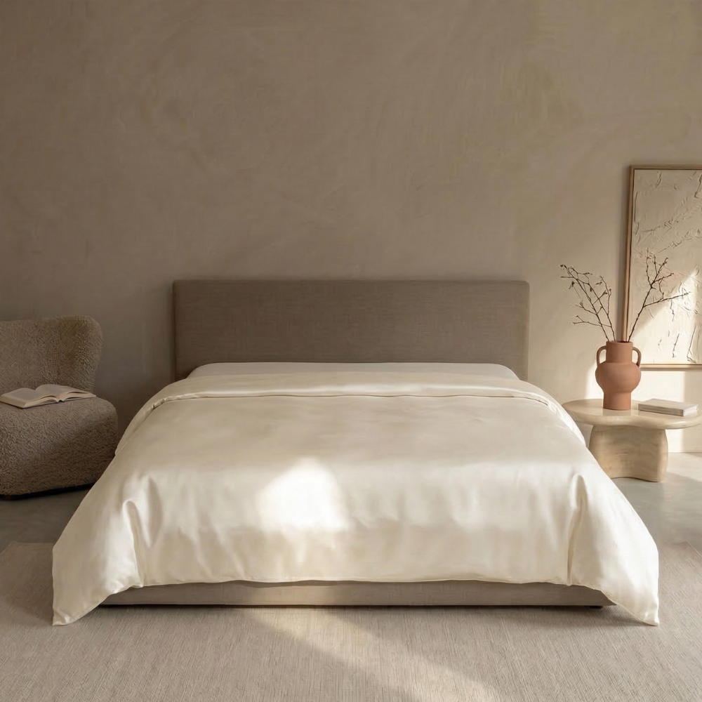 Serene Sommerdecke aus Seide 100 g/m² – extra dünn, Seidenbezug