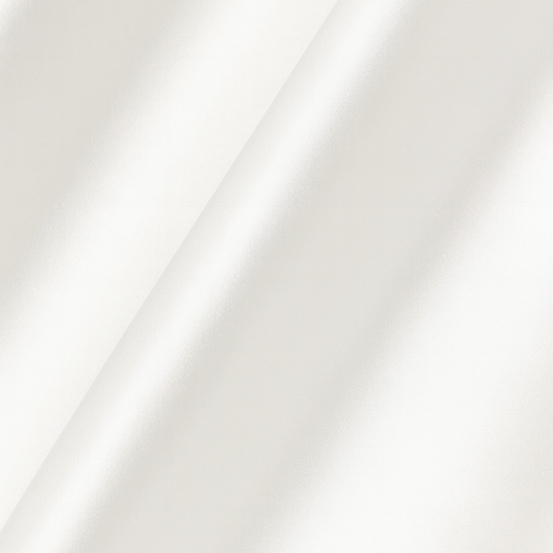 Seiden-Spannbettlaken Weiß - 22MM