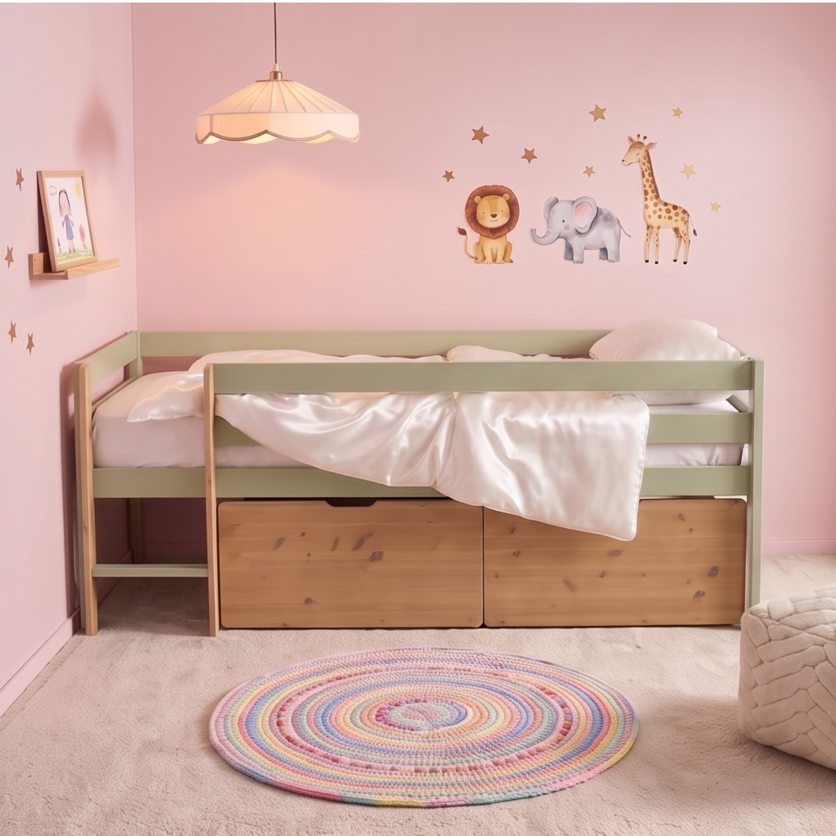 Serene Kinderdecke aus Seide