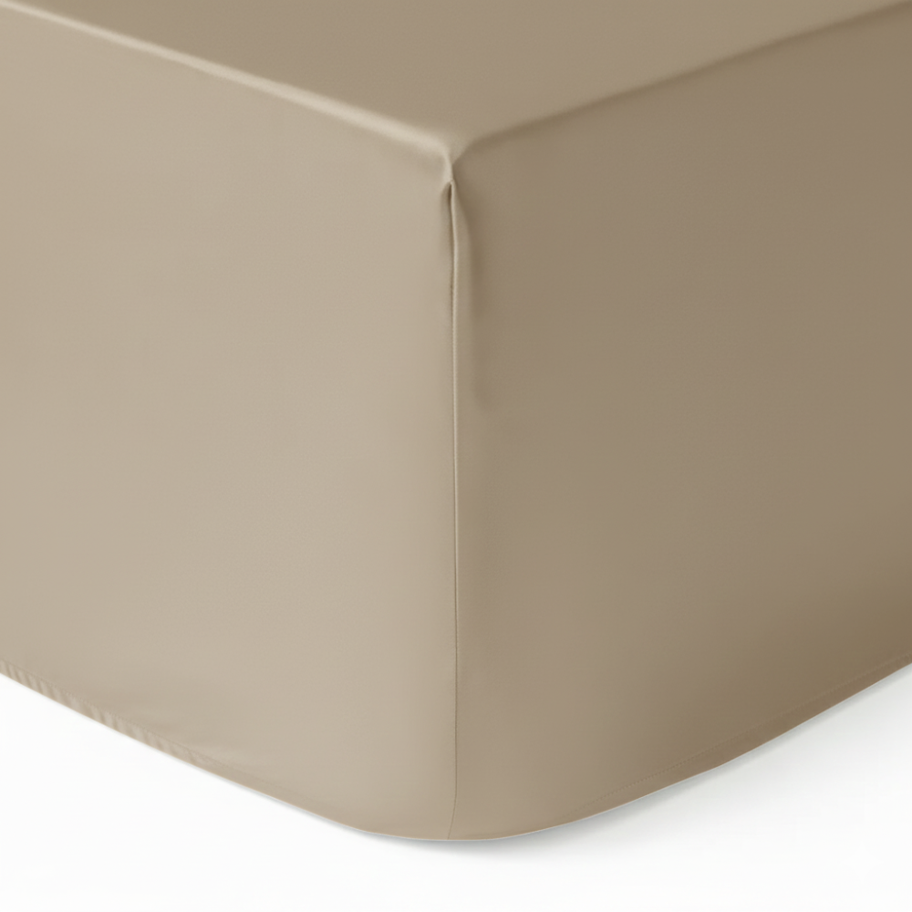 Seiden-Spannbettlaken Café - 22MM