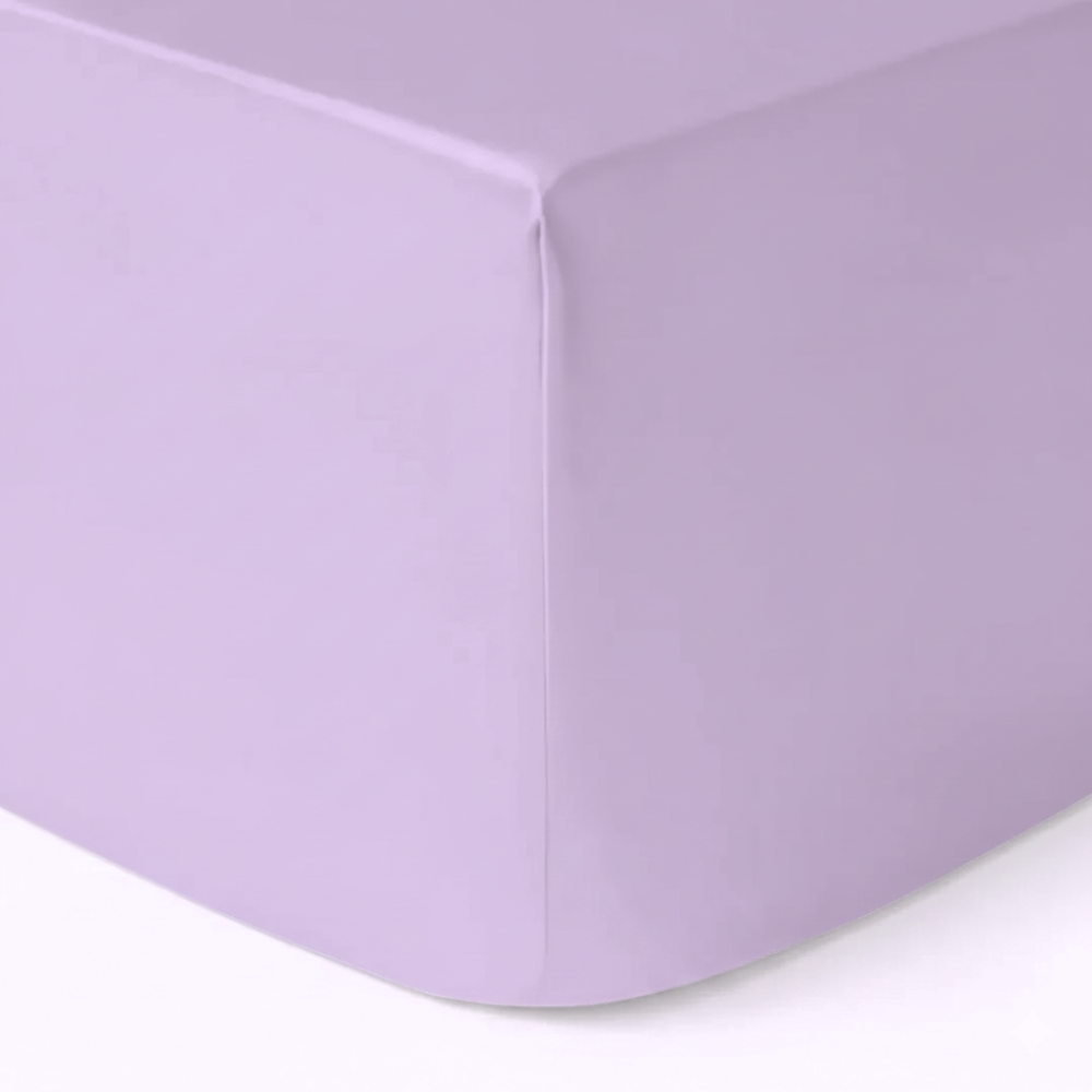 Seiden-Spannbettlaken Lavendel - 22MM