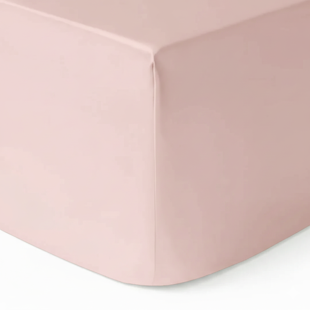 Seiden-Spannbettlaken Altrosa - 22MM
