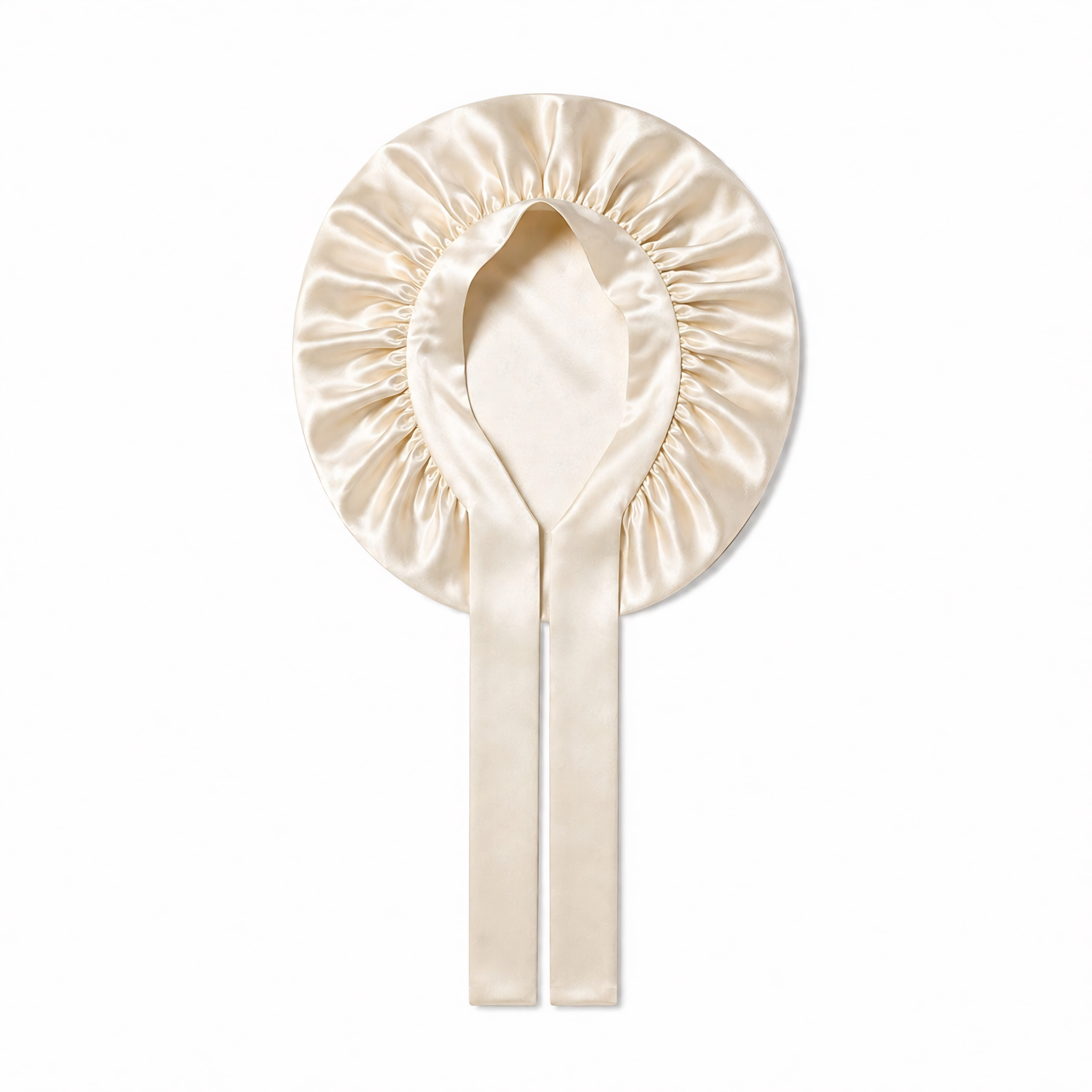 Ribbon Seidenhaube Soft Ivory - 19MM