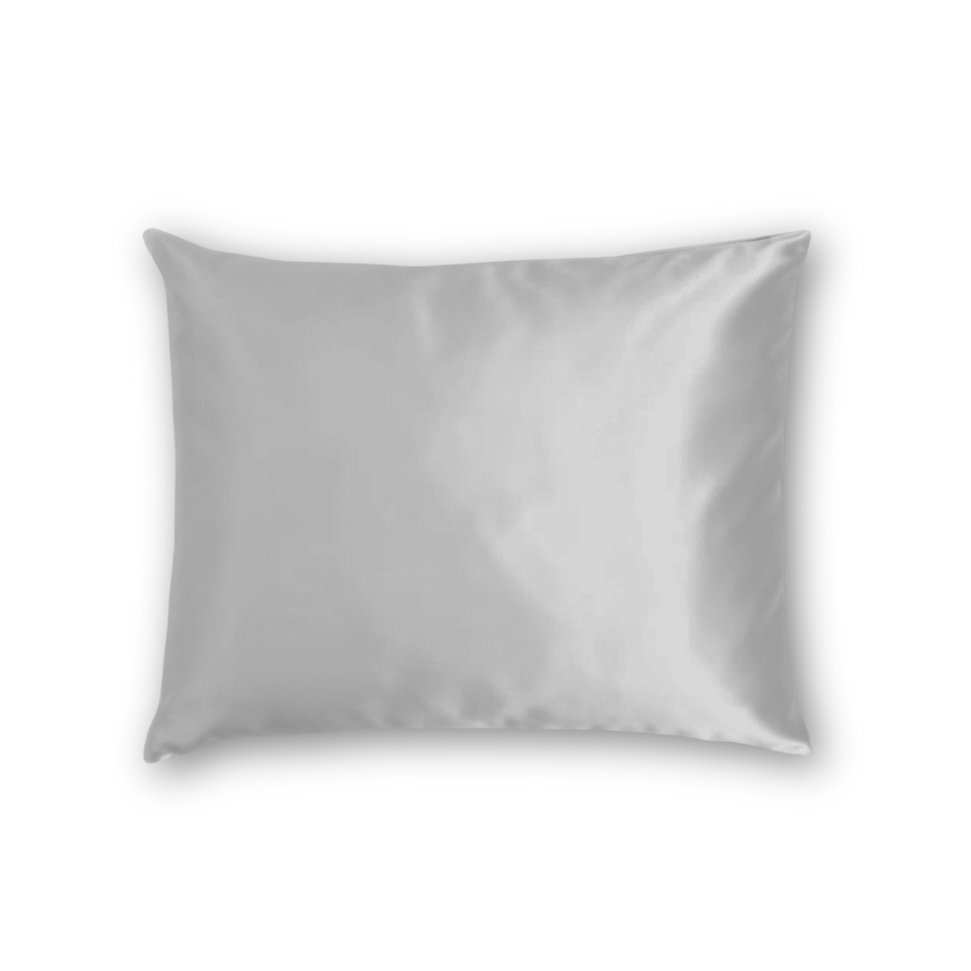 Seidenkissenbezug Mondlicht (Hellgrau) - 22mm Satin