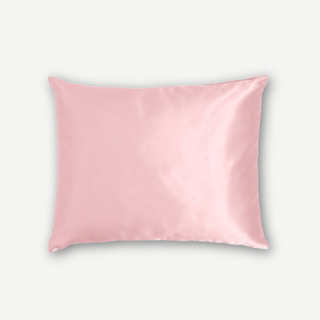 Seidenkissenbezug Rosa - 19mm Satin