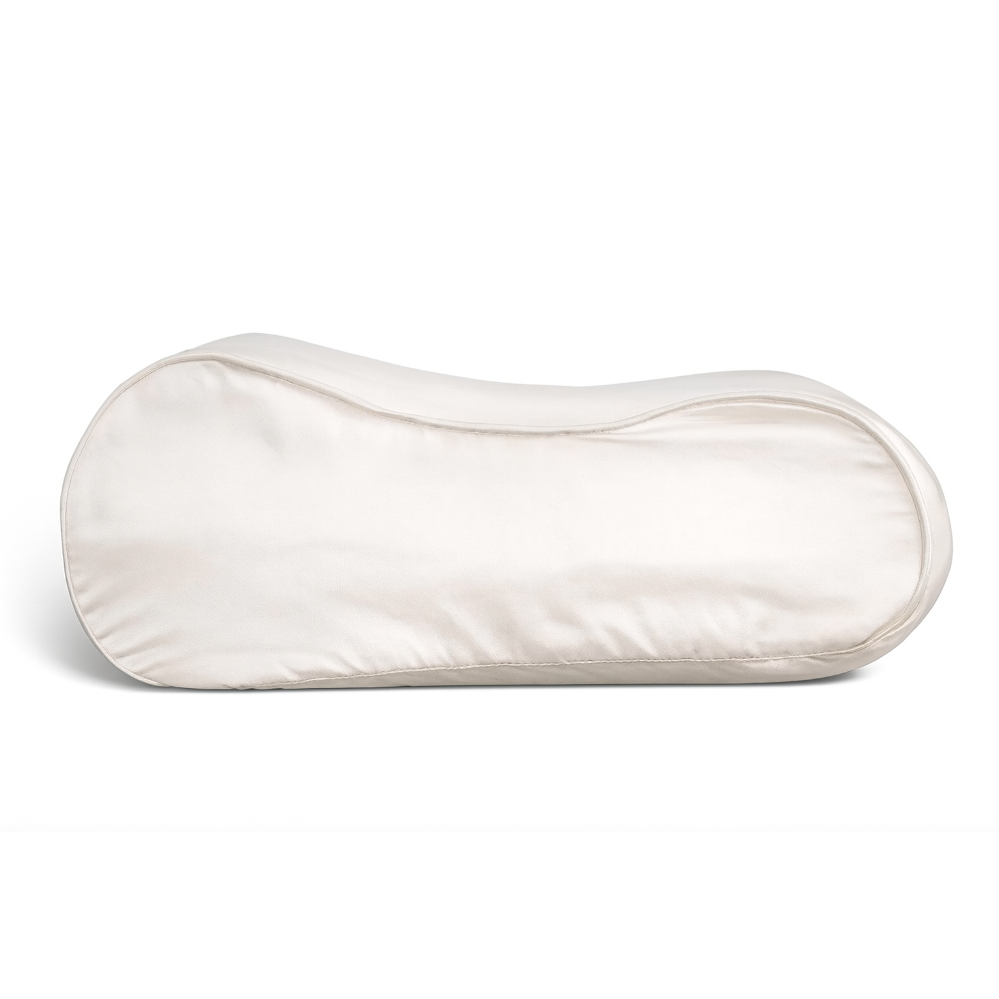 Seidenkissenbezug Elfenbein - 19mm Satin Ergonomisch