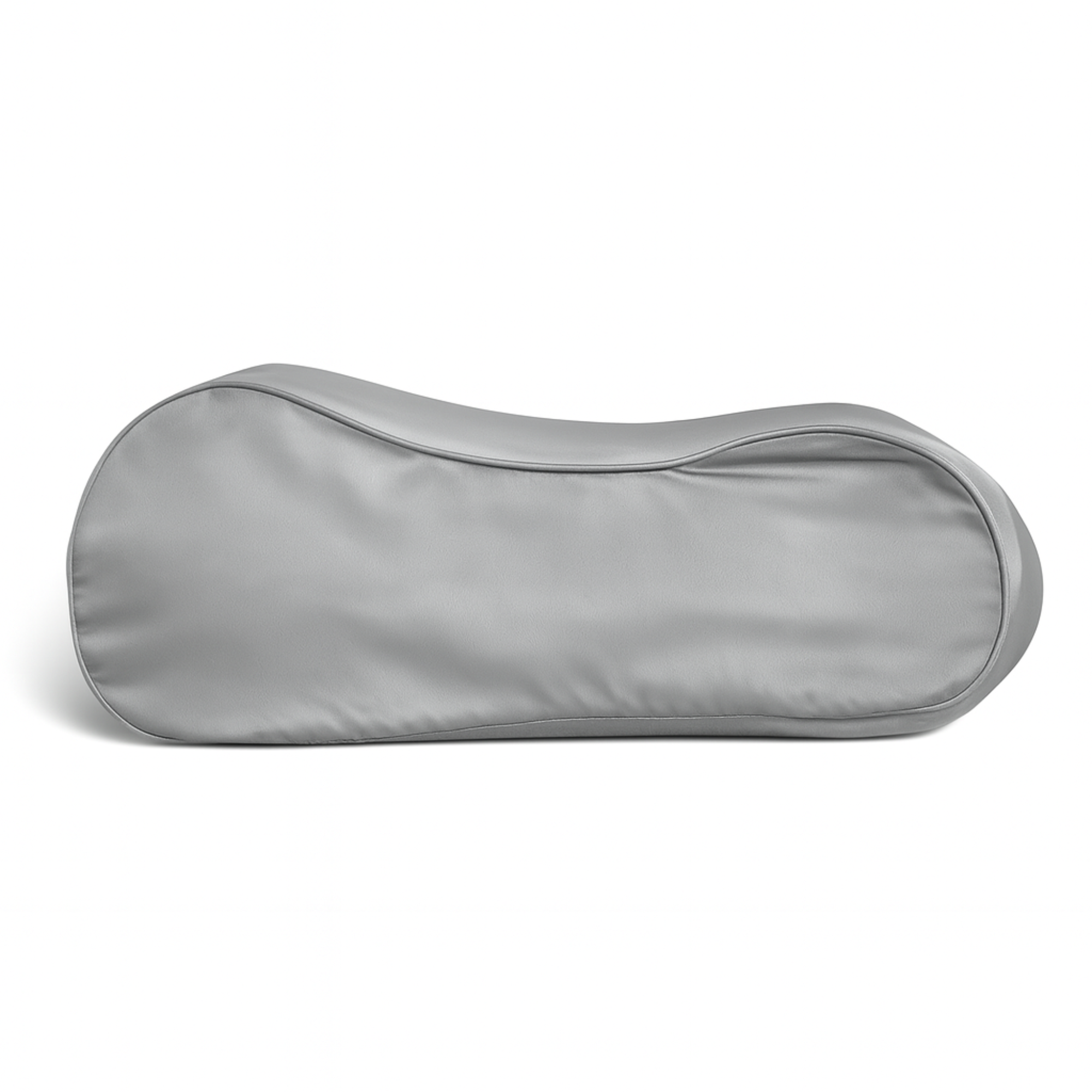 Seidenkissenbezug Hellgrau - 19mm Satin Ergonomisch