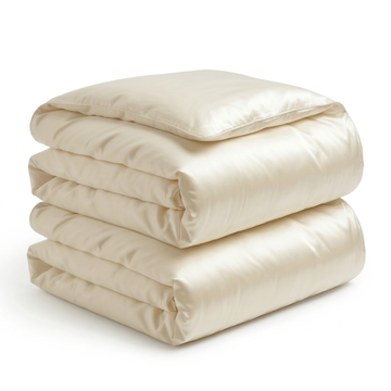 Serene 4-Jahreszeiten-Decke aus Seide 175 + 300 g/m² – Seidenbezug