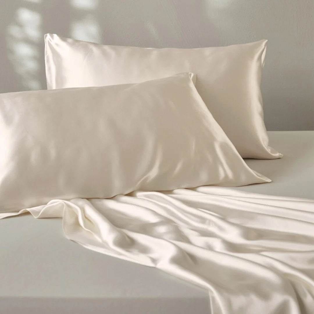 100% Seiden Ober-Laken Elfenbein - 22MM