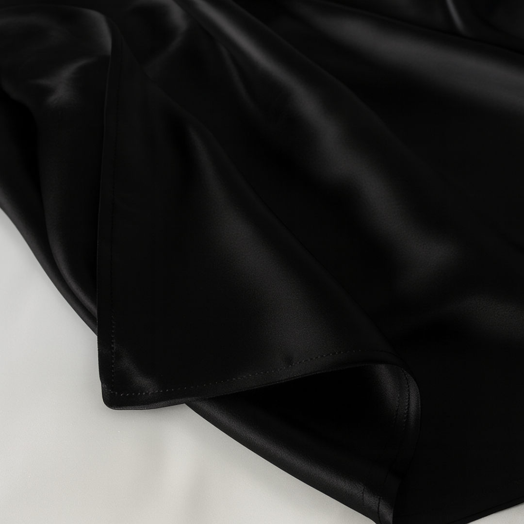 Seiden Ober-Laken Schwarz - 22MM