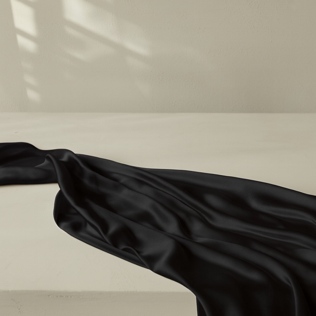 Seiden Ober-Laken Schwarz - 22MM