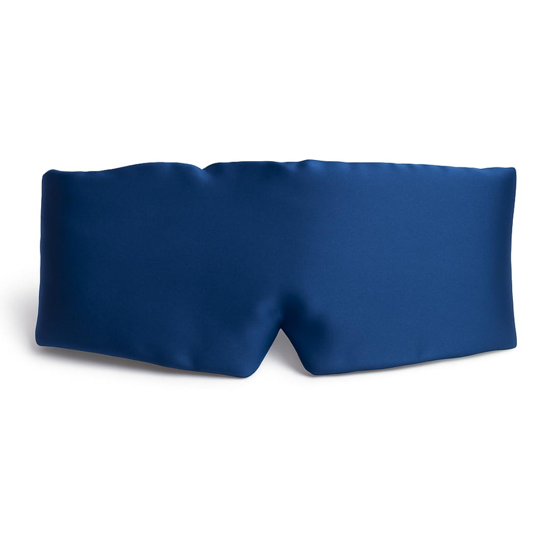 Perfect Sleep Schlafmaske aus Seide - Blau