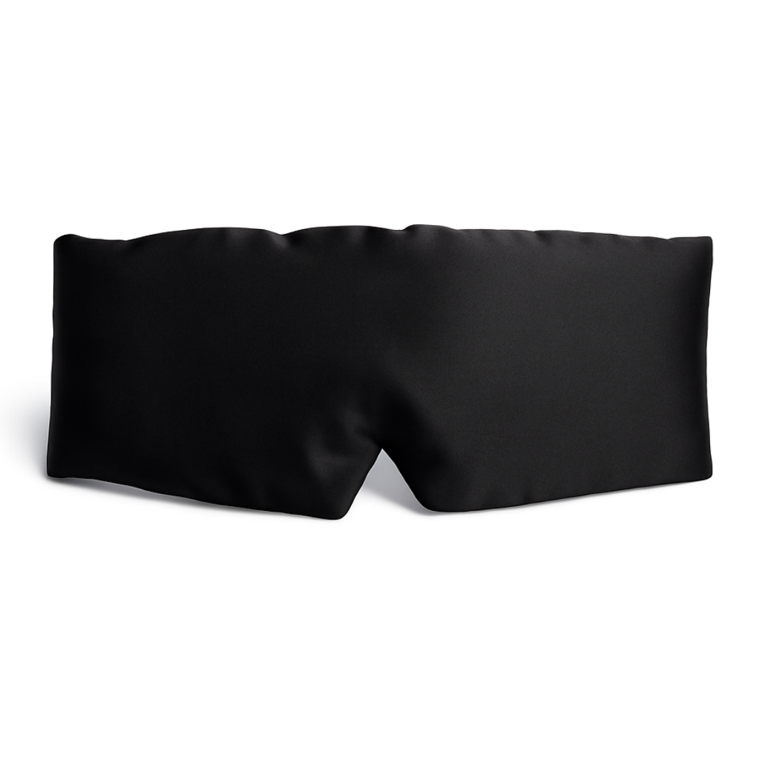 Perfect Sleep Schlafmaske aus Seide - Schwarz