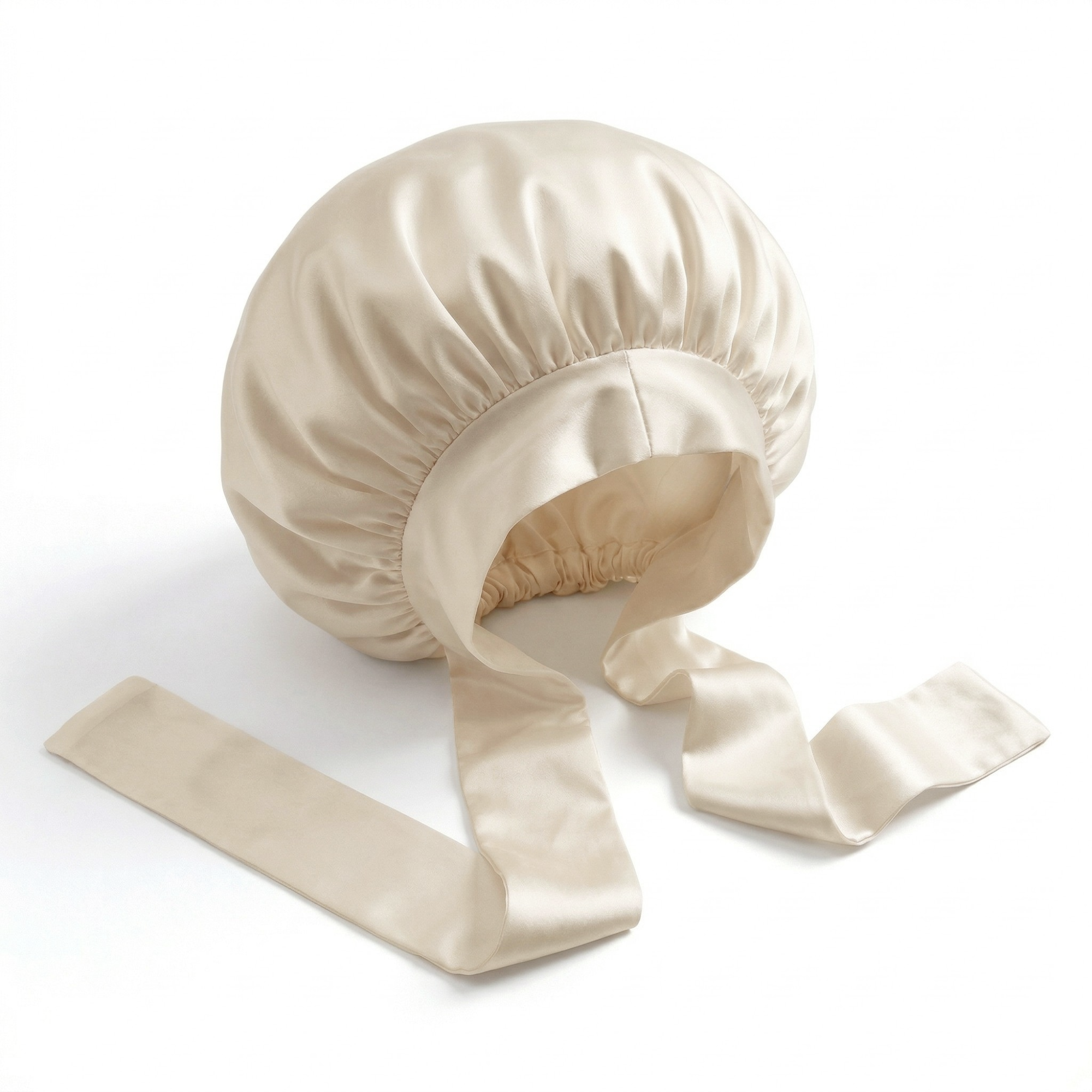 Ribbon Seidenhaube Soft Ivory - 19MM
