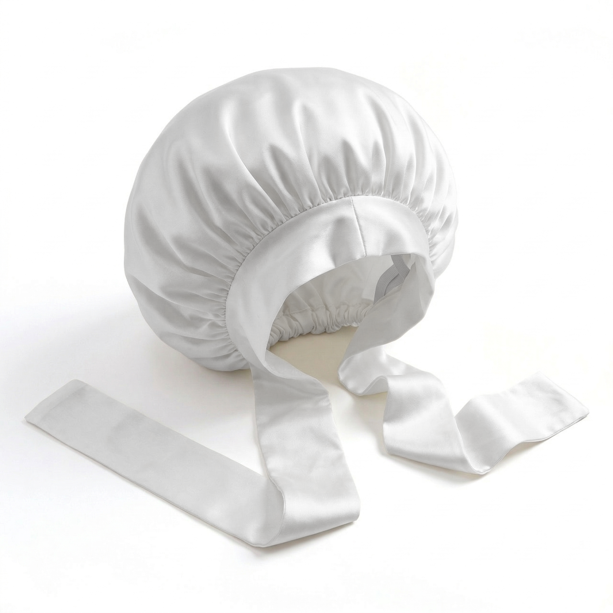 Ribbon Seidenhaube Cloud White - 19MM