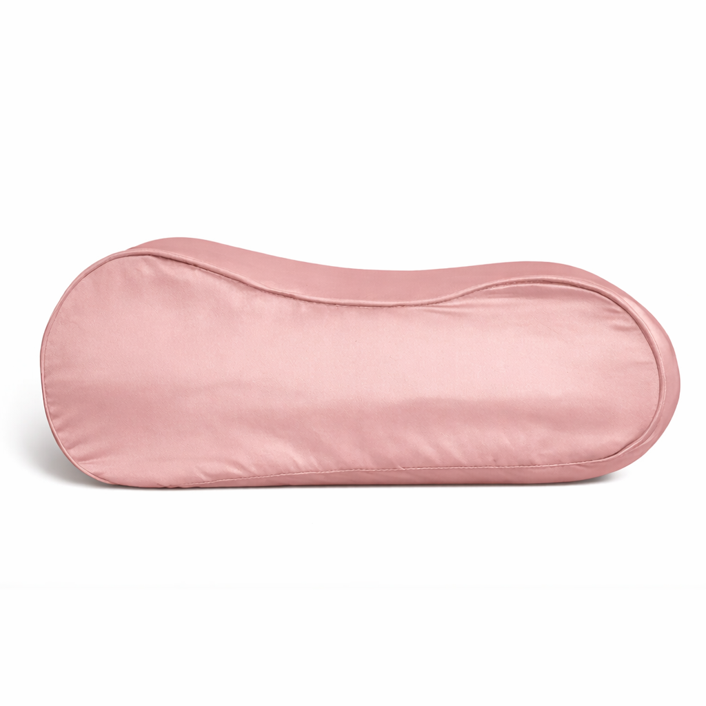 Seidenkissenbezug Blush Rose - 22mm Satin Ergonomisch