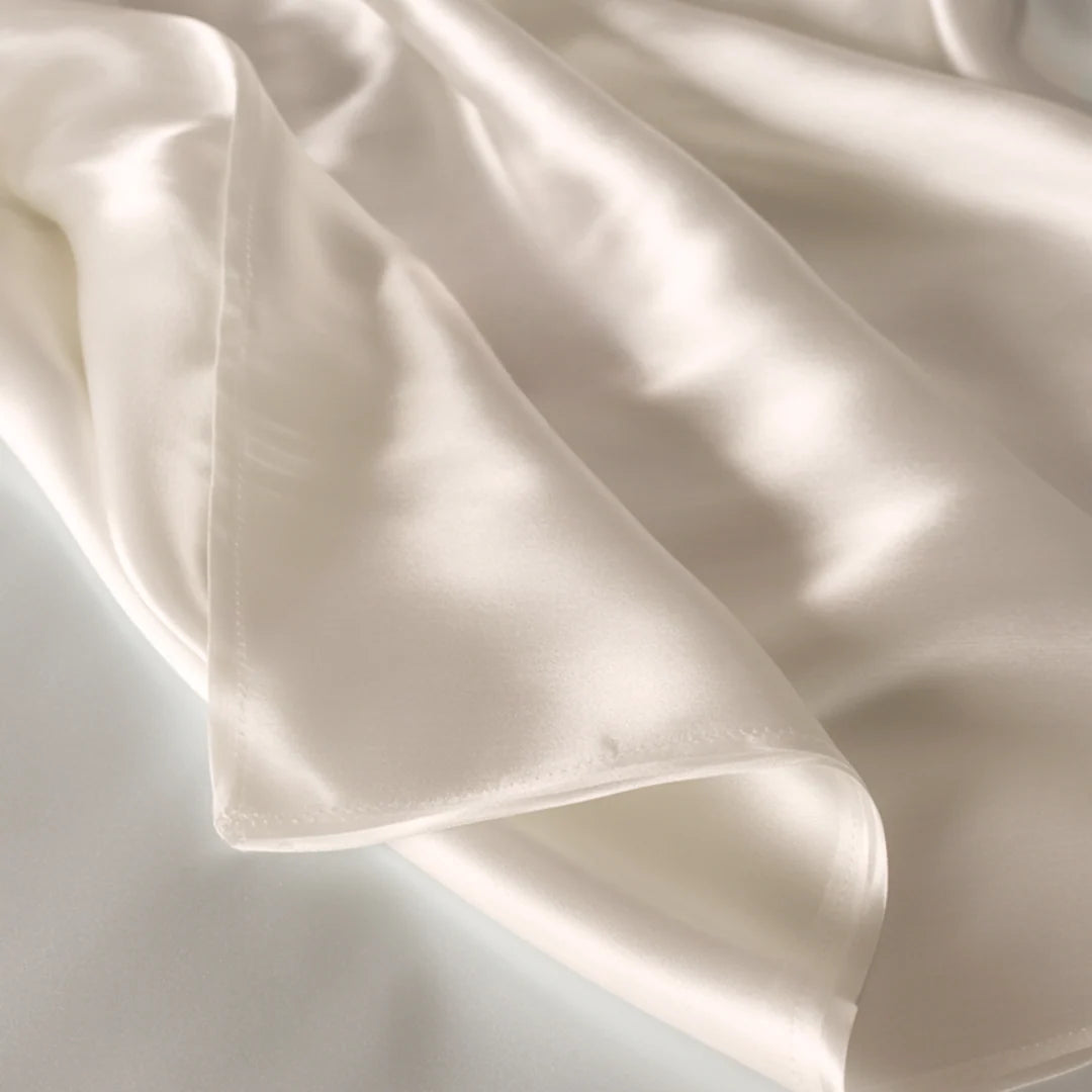 100% Seiden Ober-Laken Elfenbein - 22MM