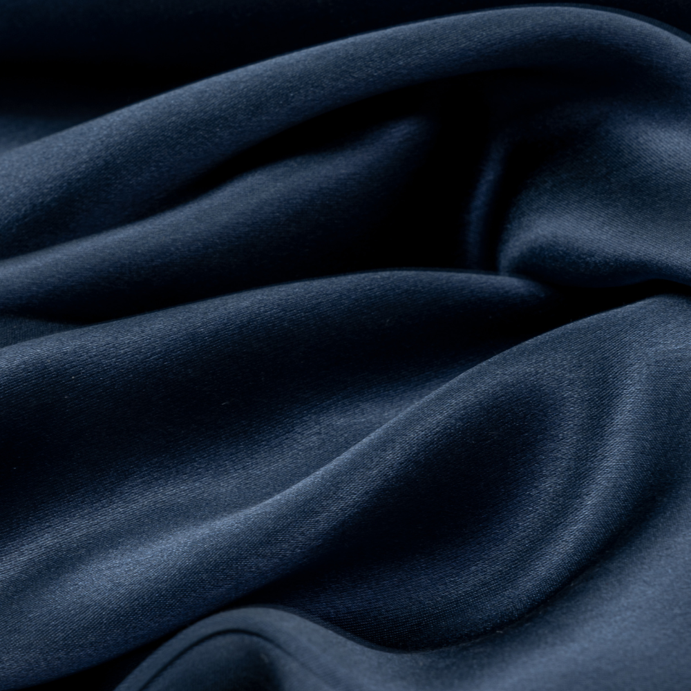 Luxuri∂se Seidenschlafmaske - mit Seide gefüllt - Blau