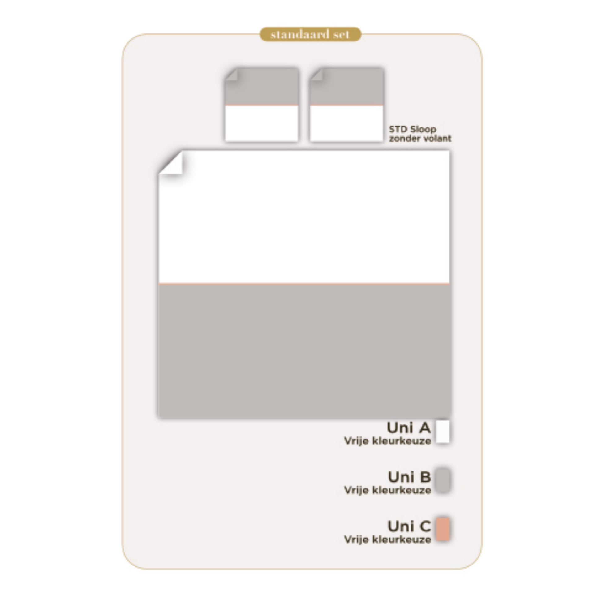 Egyptisch Katoen Luxe Percal 200TC Kussensloop - 3 kleuren -  Equal