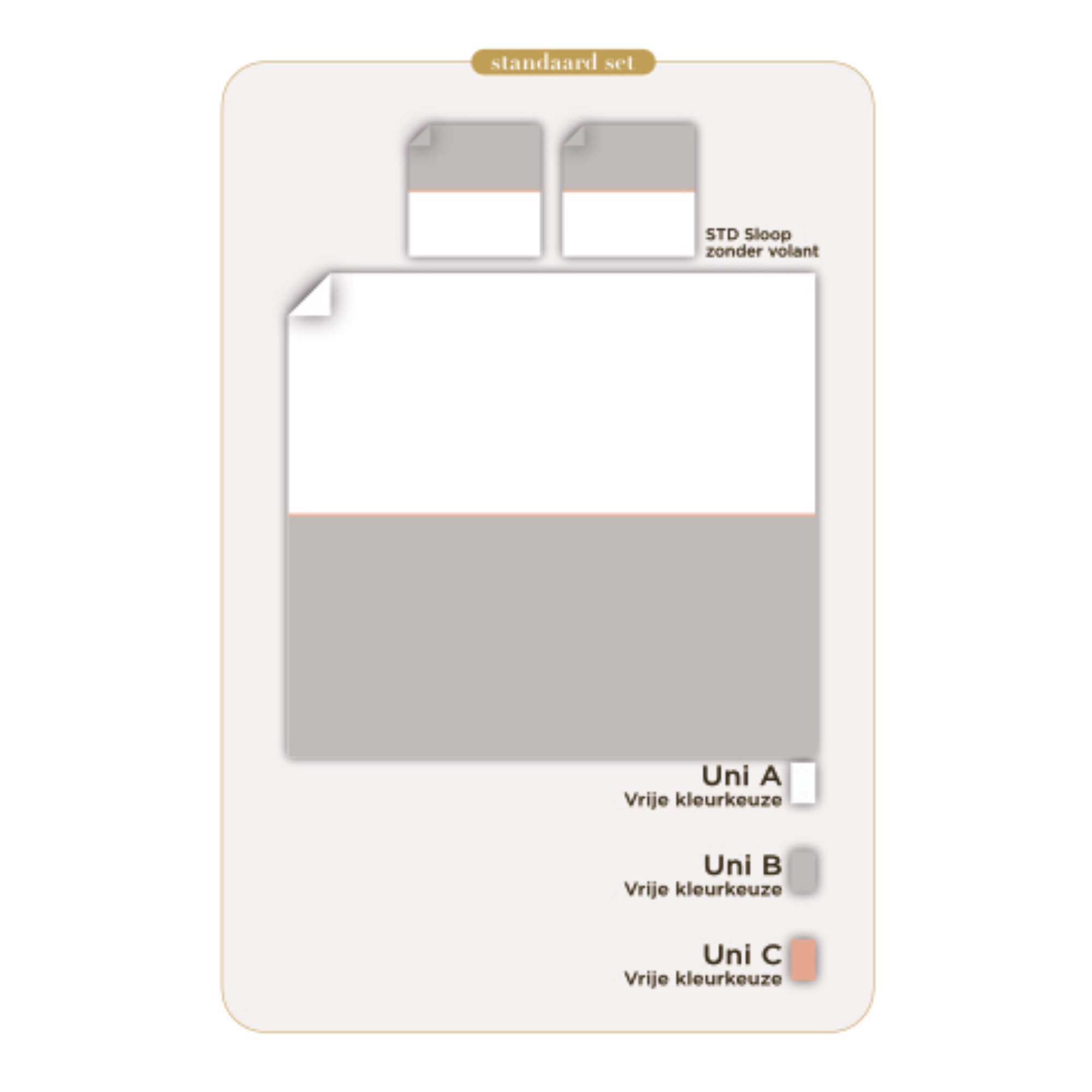 Egyptisch Katoen Luxe Percal 200TC Kussensloop - 3 kleuren -  Equal