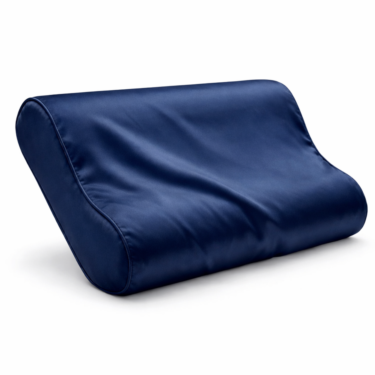 Seidenkissenbezug Deep Ocean - 22mm Satin Ergonomisch