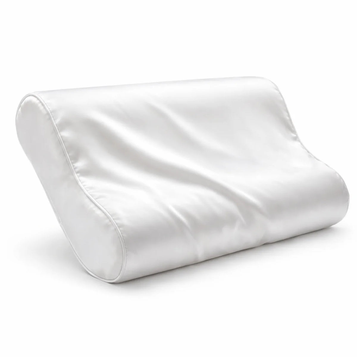 100% Seide Kissenbezug für ergonomisches Kissen Weiß - 22MM – Silk Heaven