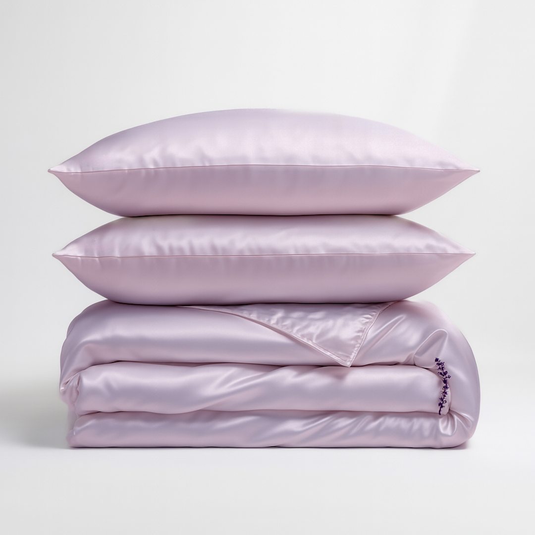 Seiden-Bettbezug Lavendel - 22 Momme