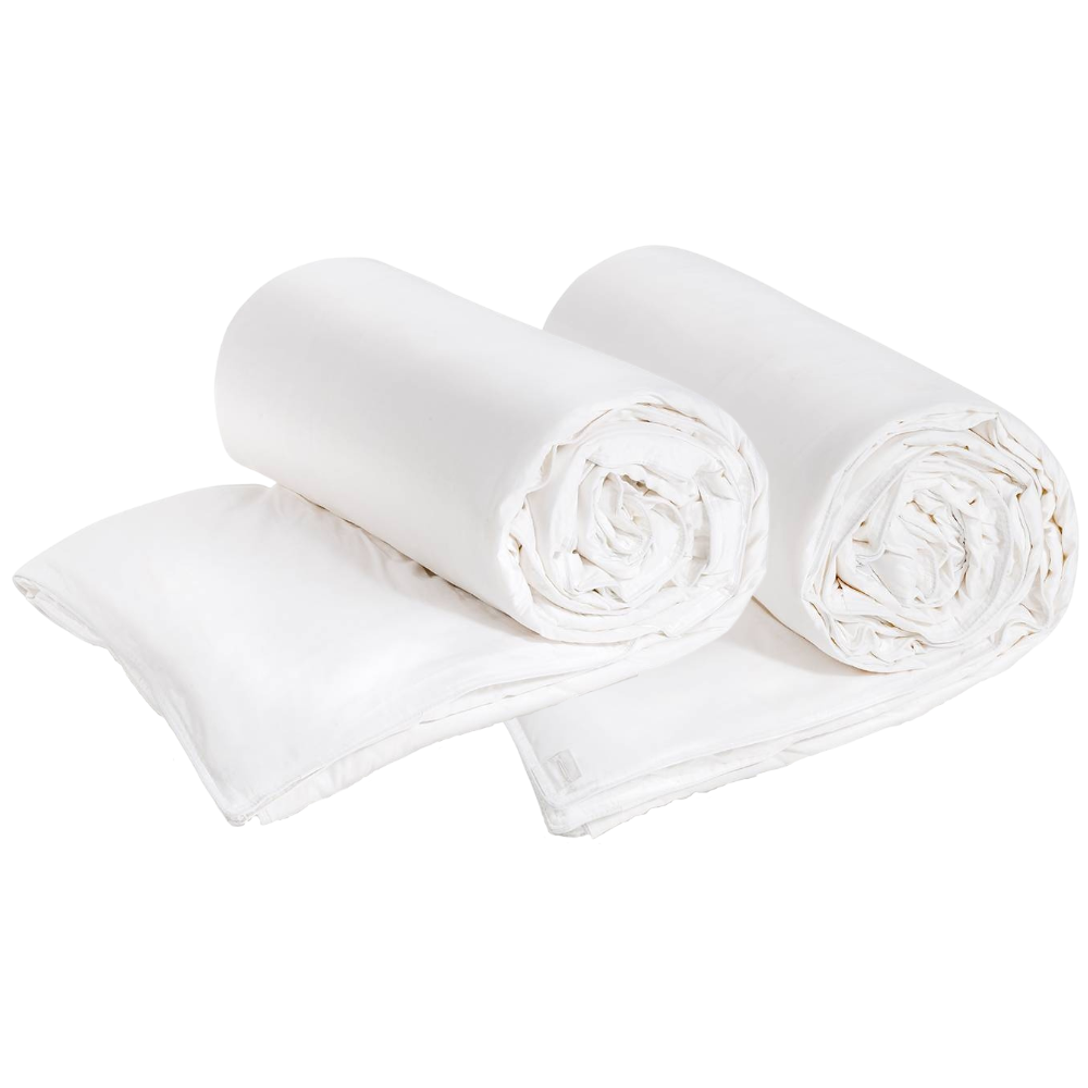 Seiden 4-Jahreszeiten-Bettdecken-Set Oasis (175 + 300 g/m2) - Bezug aus Bambus-Viskose