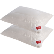 Hefel Pure Silk Kissen - PES Füllung & Seidenbezug (Set von 2 Kissen)