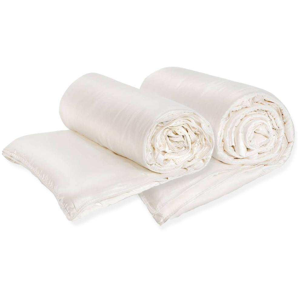 100% Seide 4-Jahreszeitendecke Serene (175+300g/m2) - Seidenbezug